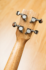 Image showing Headstock of Ukulele Hawaiian Guitar