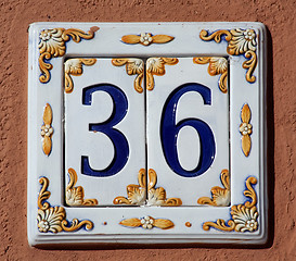 Image showing house number sign