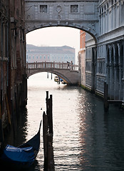 Image showing Bridge of Sighs in Venice