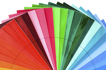 Image showing Color Swatch Fan Cutout