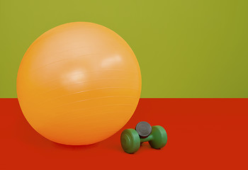 Image showing Fitness ball