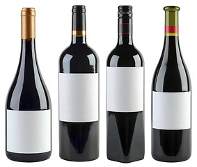 Image showing Wine Bottles Template