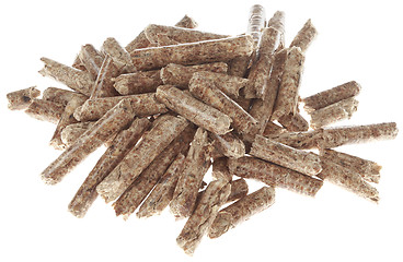 Image showing Heap of Wooden Pellets Cutout