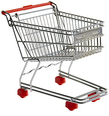 Image showing Shopping trolley cutout