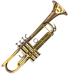 Image showing Trumpet cutout