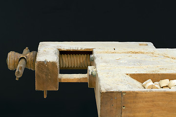 Image showing Old Carpenter Table Cutout