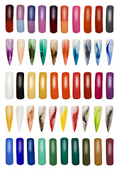 Image showing Collection of Finger Nails Cutout