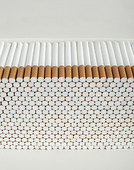 Image showing Stack of Cigarettes