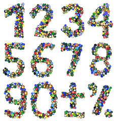 Image showing Bottle Cup Numbers