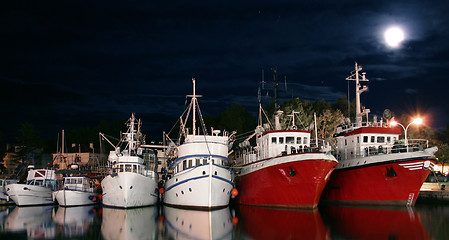 Image showing Fishing boats