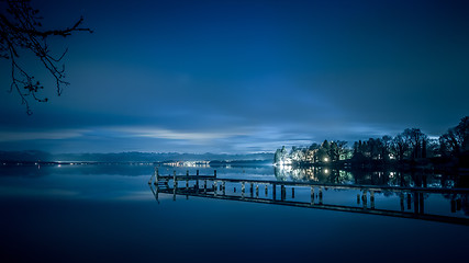 Image showing Starnberg Lake by night