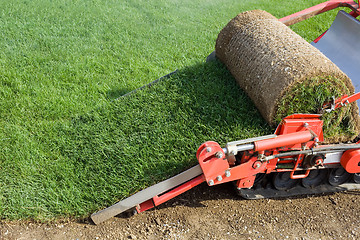 Image showing Grass Baling Machine