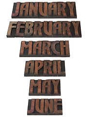 Image showing Year Month Calendar Cutout