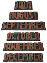Image showing Year Month Calendar Cutout