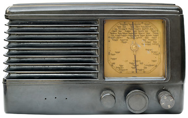 Image showing Old radio cutout