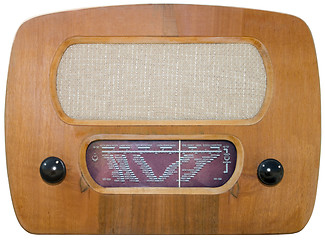 Image showing Old radio cutout