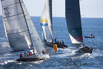 Image showing LANZAROTE, SPAIN - NOVEMBER 19: RC44 Class Association on Day 4 