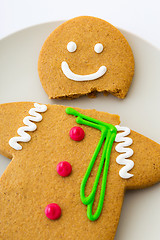 Image showing Cracked Gingerbread cookie