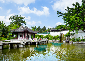 Image showing Traditional chinese pavilion