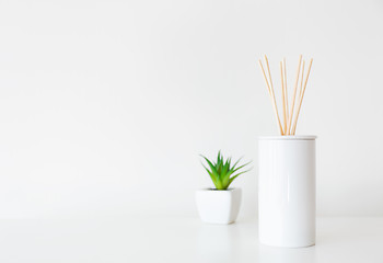 Image showing Home diffuser and potted plant