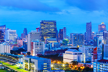 Image showing Bangkok city at night