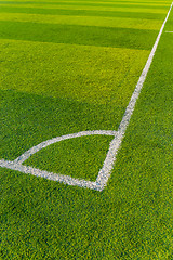 Image showing Artificial Turf on a Sports Field