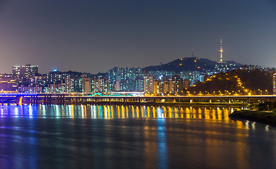 Image showing Seoul skyline 