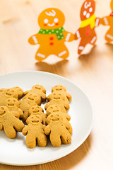 Image showing Gingerbread man and christmas card