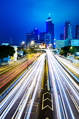 Image showing Hong Kong and traffic light