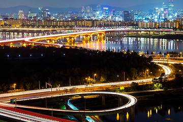 Image showing Seoul city night