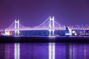 Image showing Suspension bridge in Busan