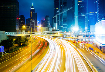 Image showing Traffic in Hong Kong city