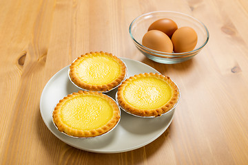 Image showing Egg tart and eggs