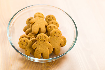 Image showing Gingerbread on transparent bowl
