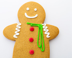 Image showing Gingerbread cookies isolated on white