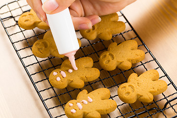 Image showing Homemade gingerbread man