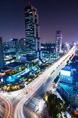 Image showing Gangnam District at night 