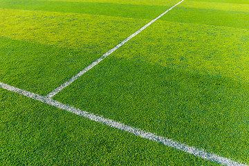 Image showing Synthetic football field 