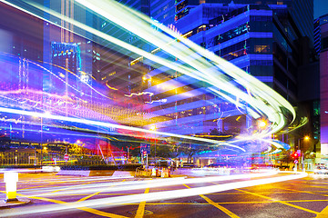 Image showing Traffic tail in Hong Kong 