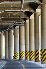 Image showing Bottom view under the viaduct 