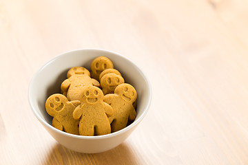 Image showing Gingerbread men cookies