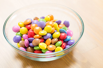 Image showing Colorful chocolate candy