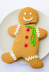 Image showing Broken Gingerbread cookie