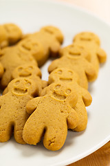 Image showing Group of Gingerbread men