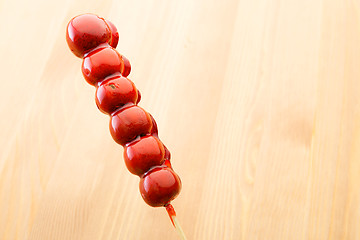 Image showing Beijing local snack, candied haw