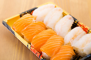 Image showing Japanese sushi bento box