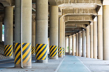 Image showing View under the viaduct 