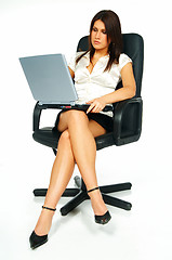 Image showing Sexy business woman