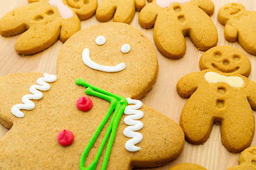 Image showing Gingerbread man cookie