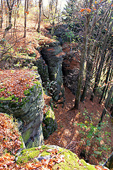 Image showing Rocky landscape in autumn